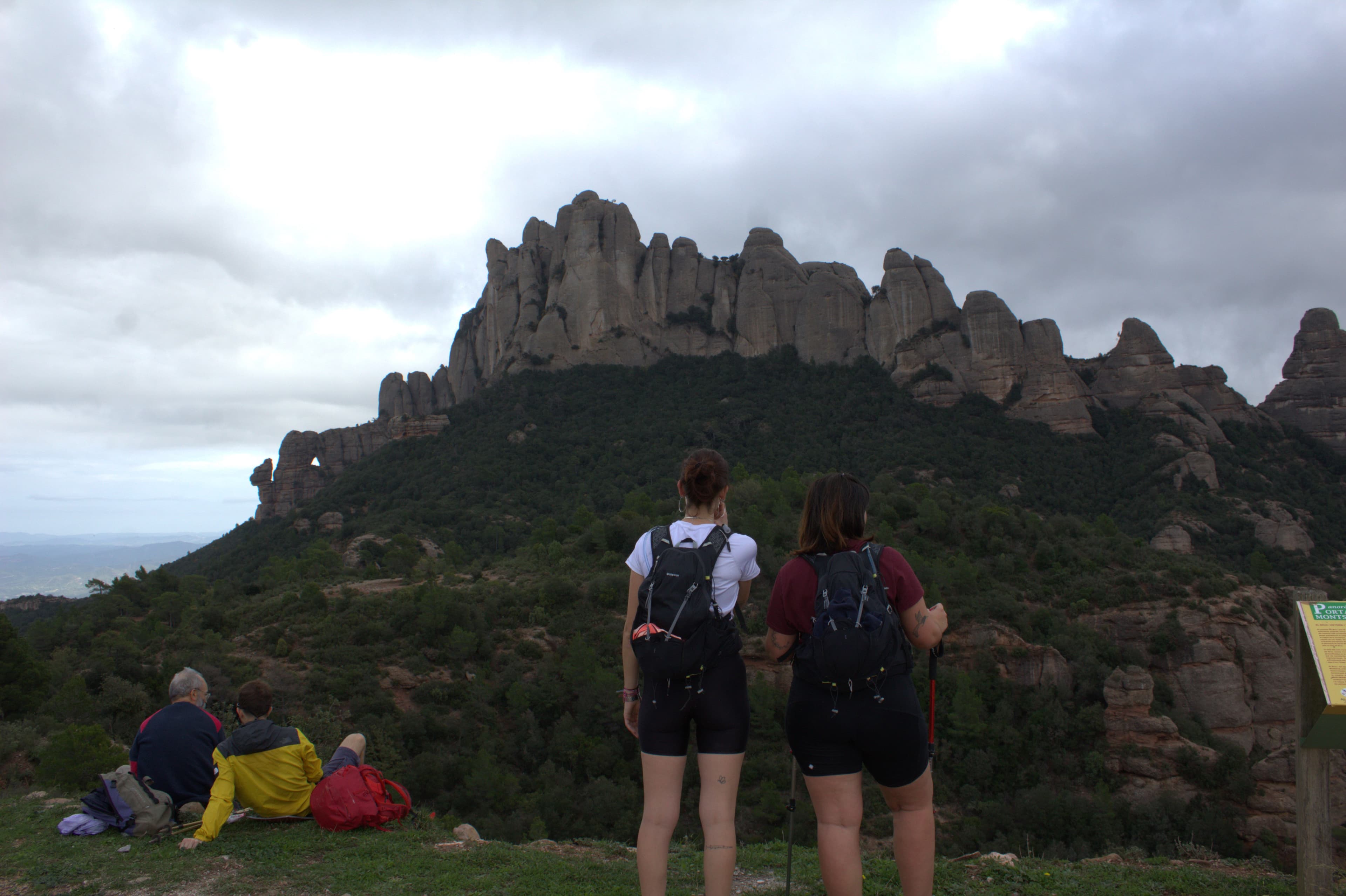Les Agulles and Els Frares Encantats Hiking Route in Montserrat