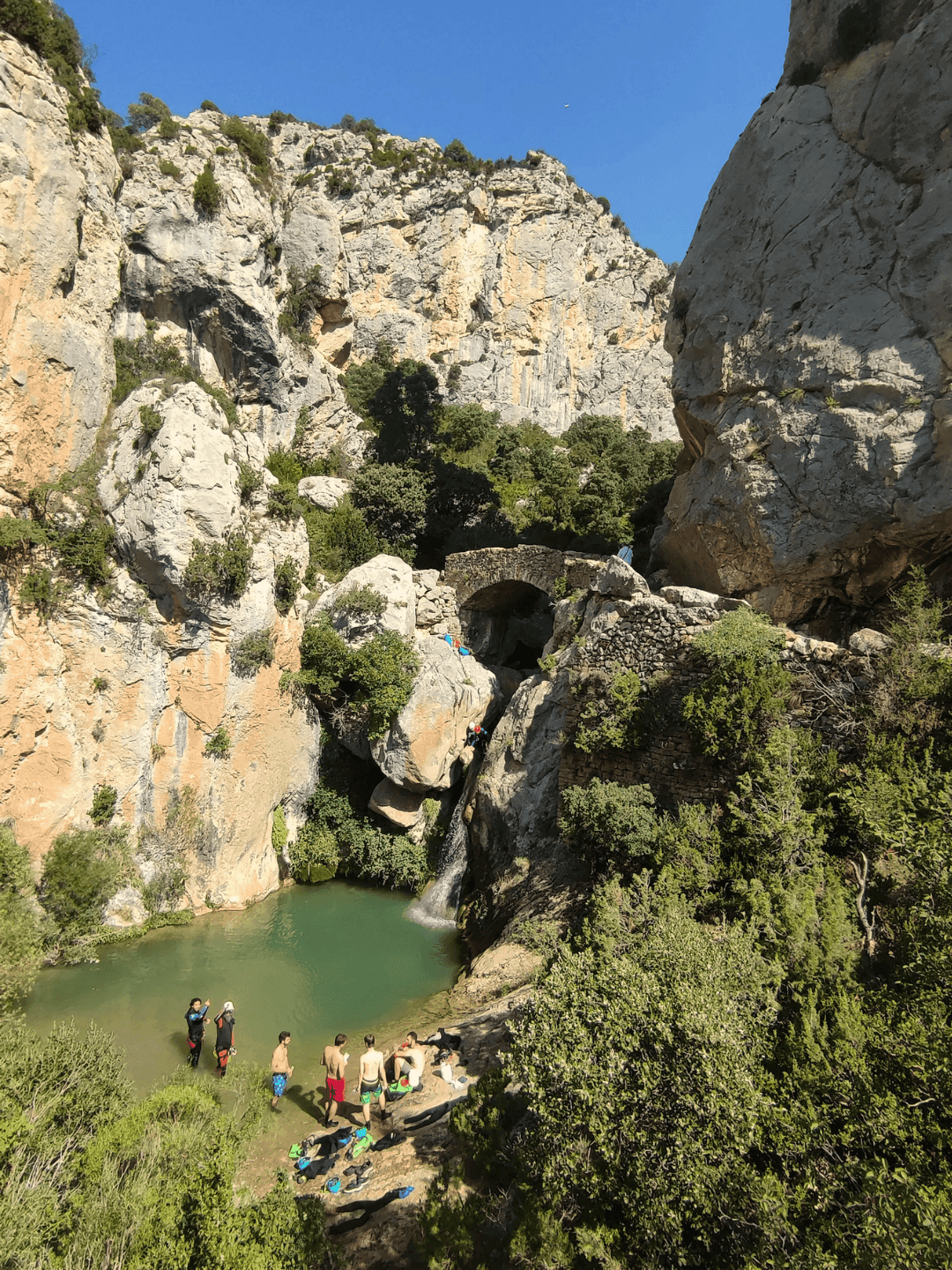 Descenso de Barrancos en Bòixols, Prepirineo de Lleida